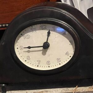 Classic Black Mantel Clock